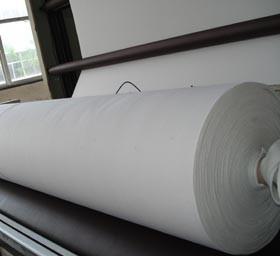 China raw white color needle punch nonwoven factory