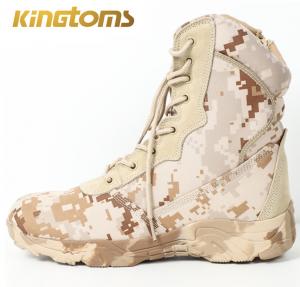 China Desert Camouflage Military Combat Boots With Zipper 38-45 Desert Military Boots factory