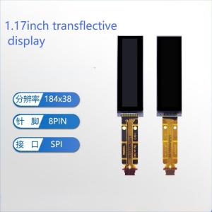 Buy cheap 1.17 Inch Transflective TFT Display 184x38 For Wearable Devices from wholesalers