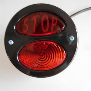 China ATV Motorcycle Racing Bike LED Stop Tail Light Modify Round Red Rear Taillight factory