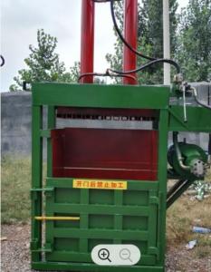 China 800*400 PE Strapping Vertical Cardboard Baler Semi Automatic Baler factory