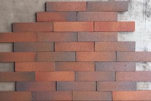 China Outdoor Decorative Thin Clay Bricks Extruded / Sintered For Building Facade on sale