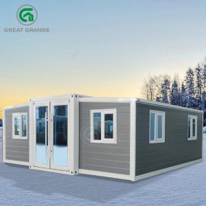 China 20ft Expandable Mobile Home Manufacturer Prefab Homes Living Space Temporary Shelter on sale