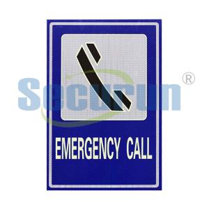 China Aluminum Custom Reflective Sign Emergency Telephone 2mm 3mm Thickness on sale