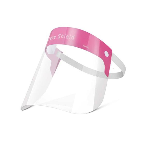 Green Anti Splash Protective Clear Acrylic Cleanable Face Shield For Medical Use Reusable