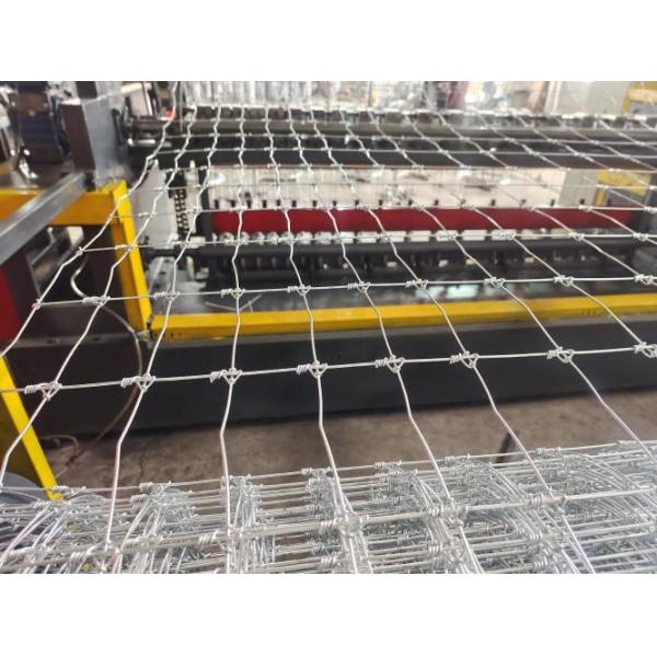 CE Fixed Knot Deer Fence Machine Stay Wire Size 2-2.8mm Servo Motor 7.5kw