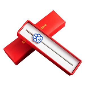 China custom red bookmark gift box  luxurious silver gold bookmark packaging box factory