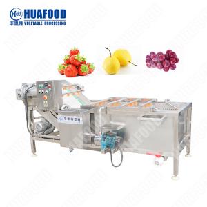 China Air Bubble Conveyor Belt Fruit Citrus Washer Apple Orange vegetables fruits washing cleaning Process Citrus Cleaning Machine factory