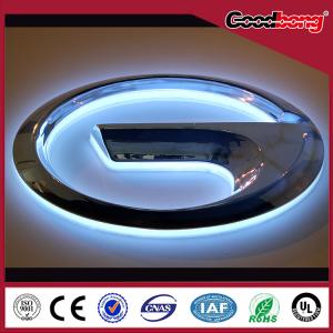 China frontlit backlit lighting and side vacuum forming arcylic lighting car logo for 4s car shop on sale