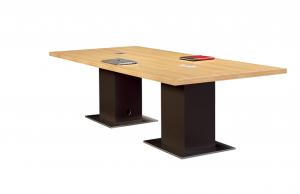 China 2.4m Modern Conference Room Tables Melamine Faced Chipboard Office Furniture on sale