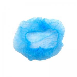 China Non Woven Clip Bouffant Hats Disposable Hair Caps Dust Proof Breathable factory