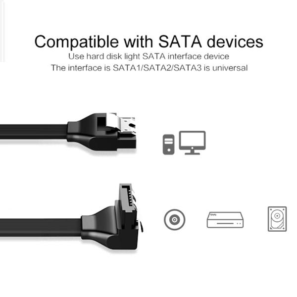 26AWG 40cm 50cm SATA 3.0 Solid State Hard Disk Computer Connection Cable