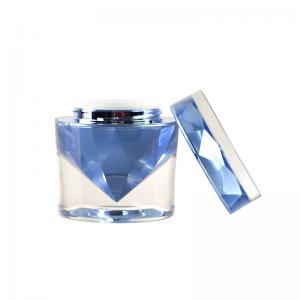 China Customized Color Luxury Acrylic Cream Jar 15g 50g Capacity Injection Moulding on sale