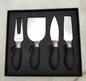 China Promotion Product Cheese Knife Set In Black Gift  Box For Cheese Tool factory