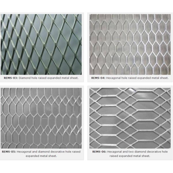 Perforated Diamond Expanded Metal Aluminium Mesh With Customized Size