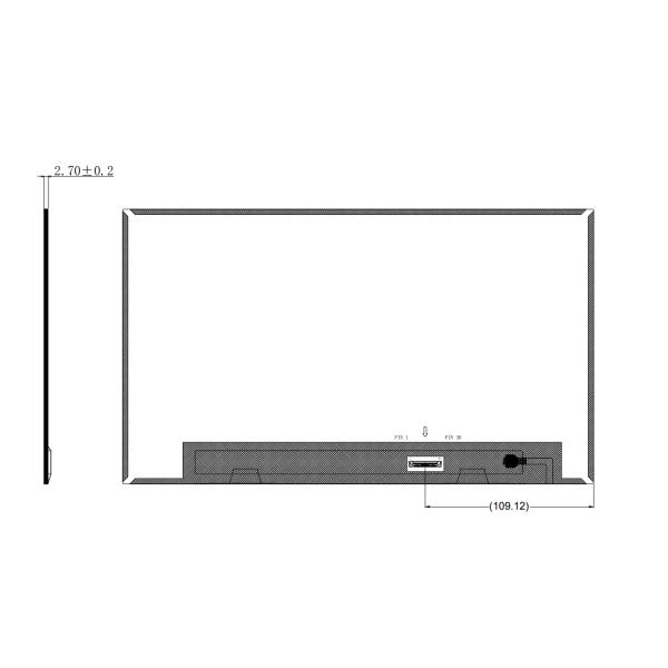 13.3 Inch EDP TFT LCD Display 1920*1080 Pixels 30 Pins 72% NTSC Ratio 350cd/M2