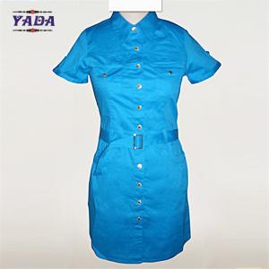 China New design pictures office straight blue dress fashion women clothing bulk wholesale dresses for ladies on sale