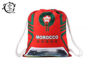 FIFA Morroco Waterproof Patterned Gym Bag , World Cup Yoga Nylon String Bag