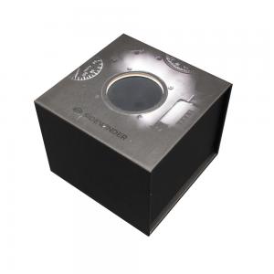 China 2020 New Design Oem Service Rigid Paper Black Square Custom  Wrist Watch Packaging Gift Box Magnetic Closure factory