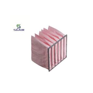 Buy cheap Fiber glass Material Hepa Bag Air Filter 99.97% Customized from wholesalers