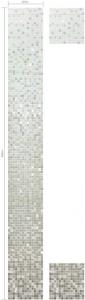 China Grey goldline with shine star mosaic gradation pattern for plain walls on sale