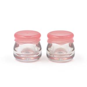 China 10g Acrylic ABS plastic cream jars Honey lip film cream jars Mushroom head cream jars sample 10g lip freeze cream jars on sale