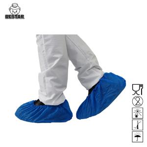 China Waterproof CPE Plastic Overshoe Covers Disposable Shoe Covers Non Slip factory