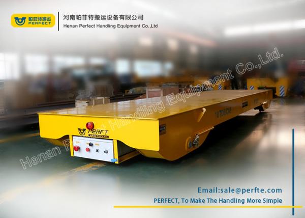 China Wireless Control Electric Heavy Duty Handling Equipment , Rail Transfer Trolley factory