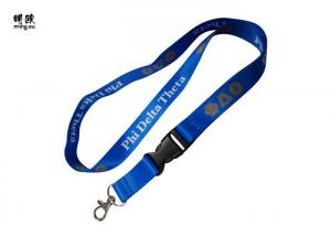 China Red & Blue Nylon Material Id Card Neck Lanyards Custom Printing Type​ factory
