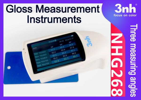 China Handheld Gloss Measurement Instruments NHG268 Multi Angle Gloss Tester for Furniture Paint Ceramic factory