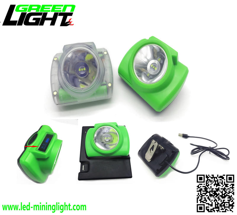 OLED Screen USB Charging 6.8Ah Cordless Mining Headlamps