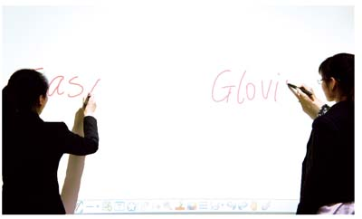 4096*4096 Optical Portable Interactive Whiteboard Dual Pen touch