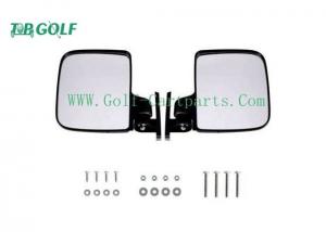 China Black Folding Golf Cart Side View Mirrors Universal Convex Design Easy To Install on sale