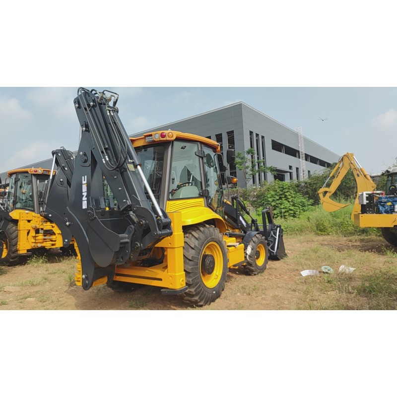 4280mm Max. Digging Depth 4WD Compact Loader Backhoe with Front End Loader and ROPS Cab