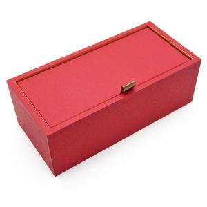 China Red Color OEM Customized Cardboard Paper Box For Wine Whiskey Gift factory
