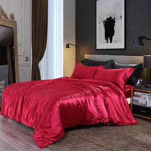 China Modern Mulberry Silk 25mm Silk Sheets , 4Pcs 5 Feet Washable Silk Duvet Cover on sale