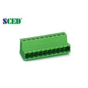 China PCB 2-22 Poles Pluggable Terminal Block 5.08mm Pitch Female Parts 300V 18A factory