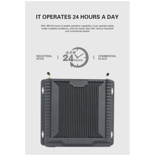 Gigabit Port Dual Com Port Core I3 I5 I7 Linux Fanless Industrial PC