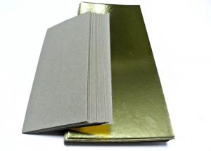 China Gold Laminated Grey Board / Paper Board / Hard Board Paper Recycled In Sheets on sale