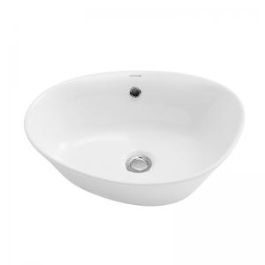 China Irregular Oval Bathroom Table Top Basin No Faucet No Drainer factory
