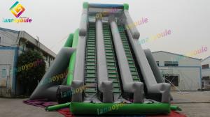 China Large Inflatable Water Slide Park  On Land For Fun Outdoor Amusement Park factory