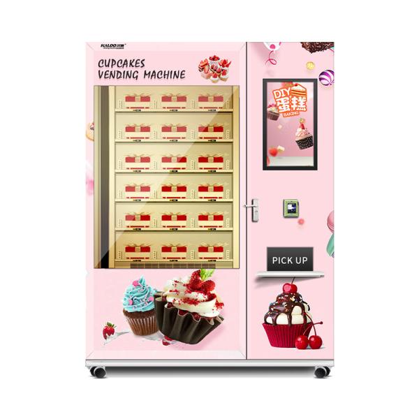 24h Self Service Automatic Cake Vending Machine Touch Screen Vending Machine For Cake