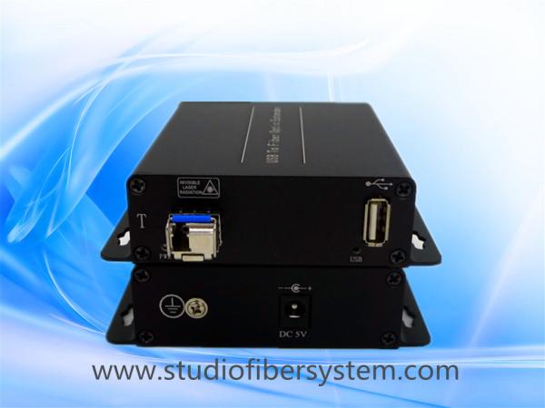 China USB2.0 fiber transmitter and receiver connected between Leap Motion and Mac&PC extension to 5KM applied in VR System factory