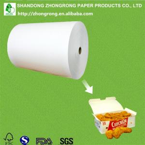 China PE coated paper for chicken nuggets box factory