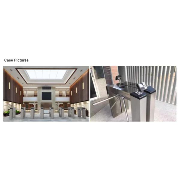 0.2S RS485 RFID Tripod Turnstile Gate For Office Building