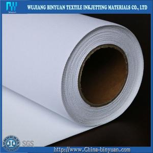 China By-C8-A  380gsm Waterproof Matte Inkjet Poly Cotton Canvas fabric Roll Plotter on sale