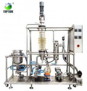 China Chemical Wiped Film Evaporator TOPTION Essential Oil Distiller on sale