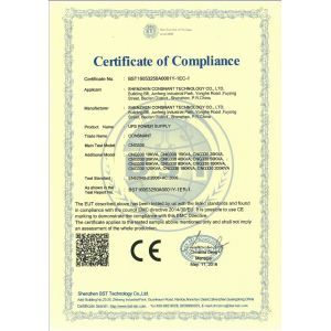 Shenzhen Consnant Technology Co., Ltd. Certifications
