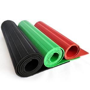 China 10m Horse Stall Mattress Wide And Fine Ribbed Rubber Sheet Rolls on sale