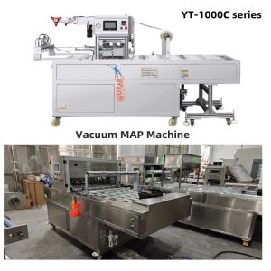 Linear Automatic MAP Tray Sealing Machine Modified Atmosphere Packaging